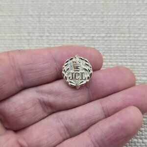 Sterling Silver JCL Torch Award Pin Brooch A5594